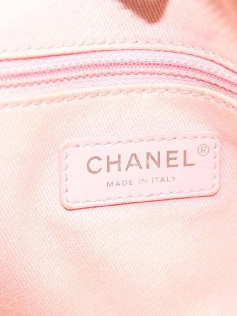 CHANEL Hand Bag Canvas Leather 2way Pink Silver CC Auth BA2930